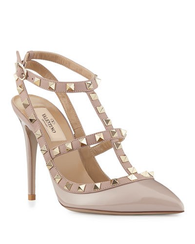 Rockstud Slingback 100mm Pump | Neiman Marcus