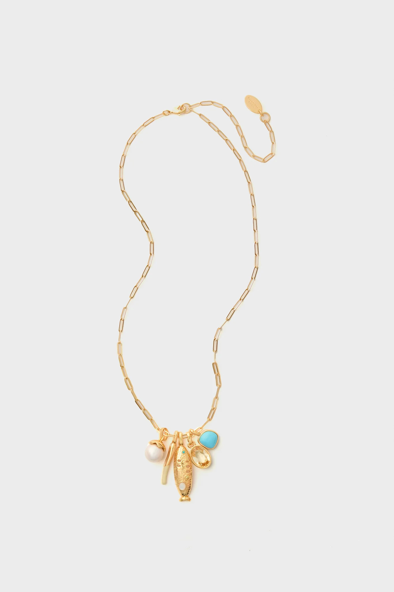 Gold Sardina Charm Necklace | Tuckernuck (US)