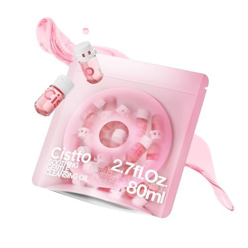 Cistto Natural Cleansing Oil Lightweight Balancing Makeup Remover with Jojoba & Rose Oil, Non-Com... | Amazon (US)