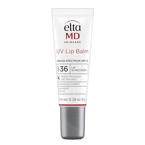 EltaMD UV Lip Balm SPF Sunscreen, Sunscreen Lip Balm with SPF 30+, Protects Dry Cracked Lips, Transparent Zinc Oxide, 0.28 Tube | Amazon (US)
