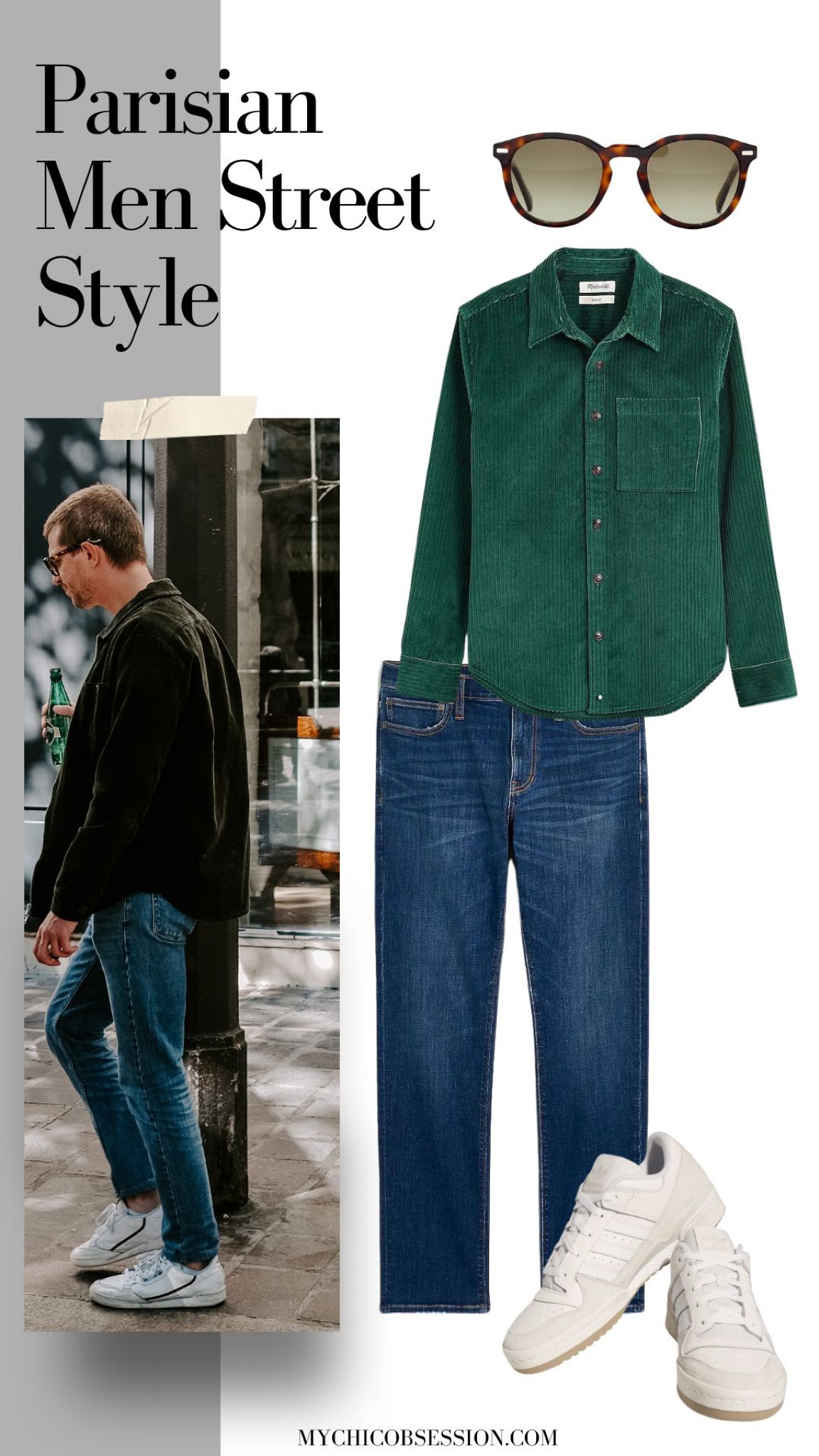 A green corduroy shirt jacket is the perfect fabric and color for fall. Pair it with a classic pair of jeans (and then cuff them!), with your favorite pair of sunglasses and white sneakers. 

#LTKSeasonal #LTKmens #LTKstyletip
