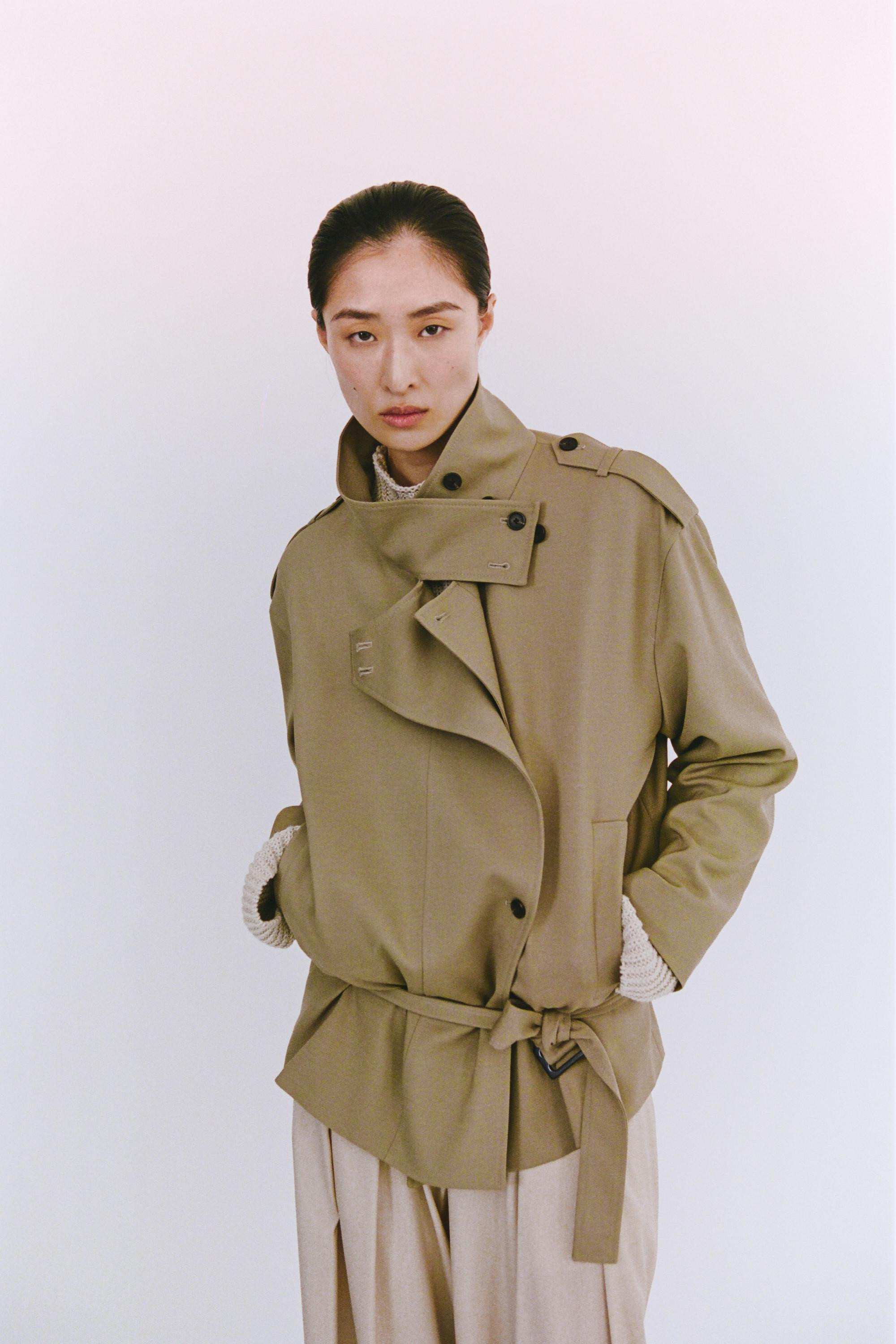 Mid-length belted trench coat | Massimo Dutti UK