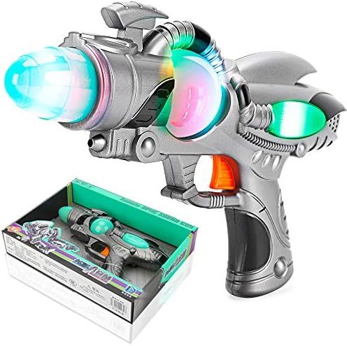 Liberty Imports Galactic Space Infinity Blaster Pistol Toy Gun for Kids with Flashing Lights and Bla | Amazon (US)