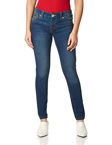 True Religion Women’s Halle Mid Rise Super Skinny Jeans for Women – Womens Jeans, Skinny Fit, Comfortable & Trendy, Dreamcatcher, 32 | Amazon (US)