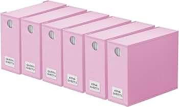 SpaceAid 6 Pack Bed Sheet Organizers and Storage, Foldable Sheet Organizer for Linen Closet, Shee... | Amazon (US)