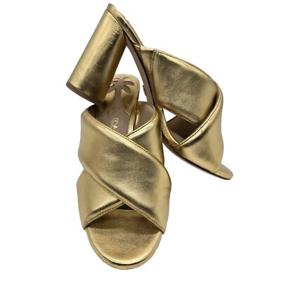 Antonio Melani X Nat Note Size 6.5 Gold Catalonia Heel Sandals Shoes 368  | eBay | eBay US