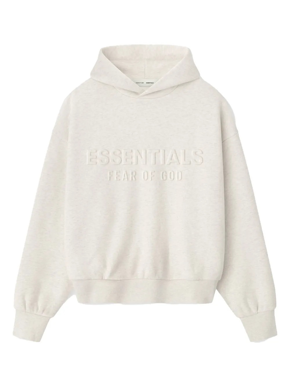 FEAR OF GOD ESSENTIALS embossed-logo hoodie - Neutrals | Farfetch Global