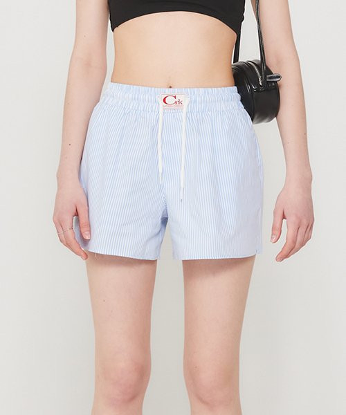 Stripe string shorts_blue | Musinsa Global