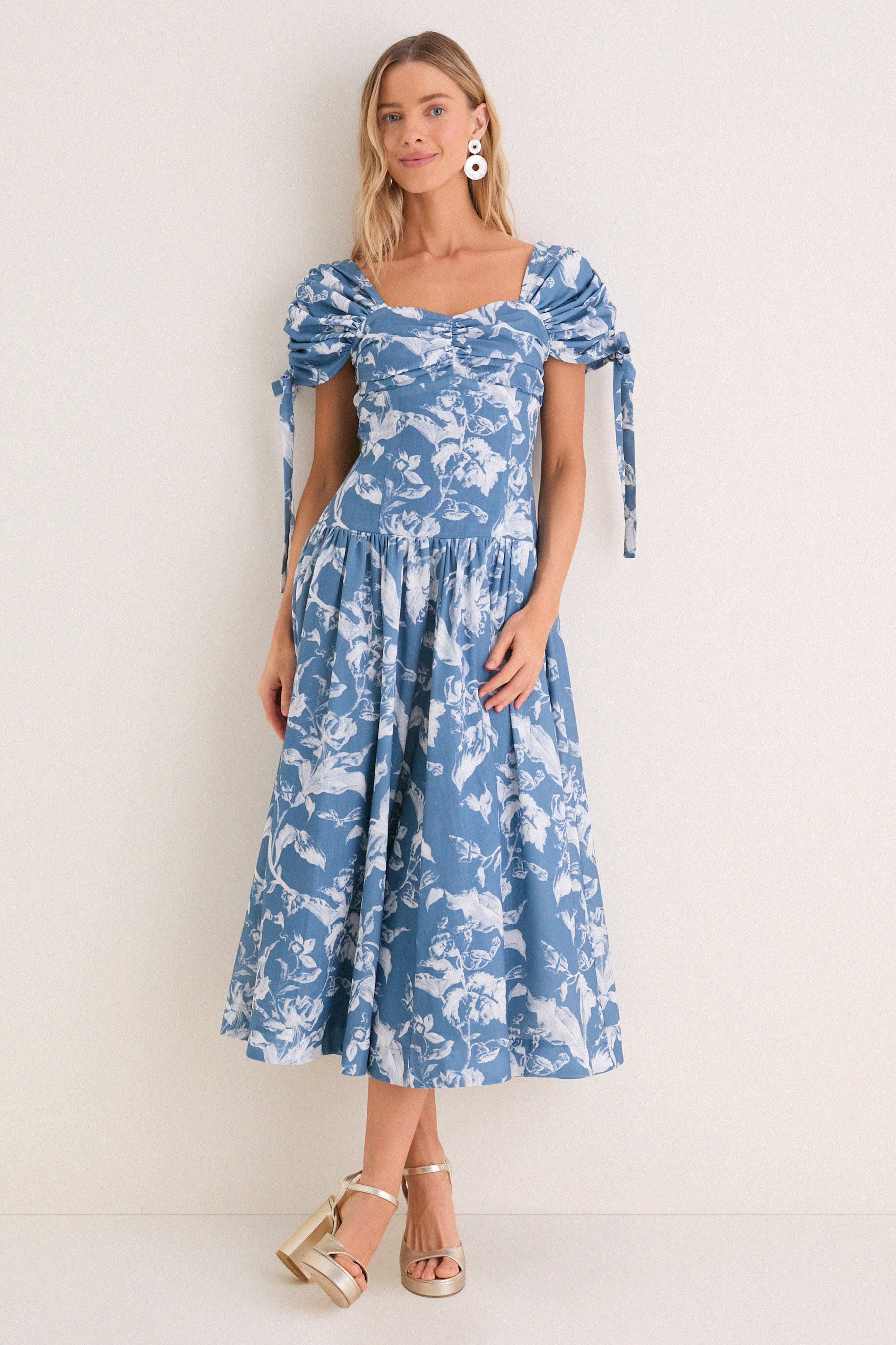 Vintage Blue Floral Marianna Maxi Dress | Tuckernuck (US)