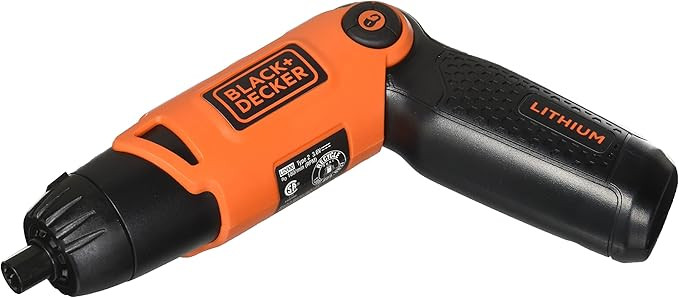 BLACK+DECKER Cordless Screwdriver with Pivoting Handle, 3.6V (Li2000) | Amazon (US)
