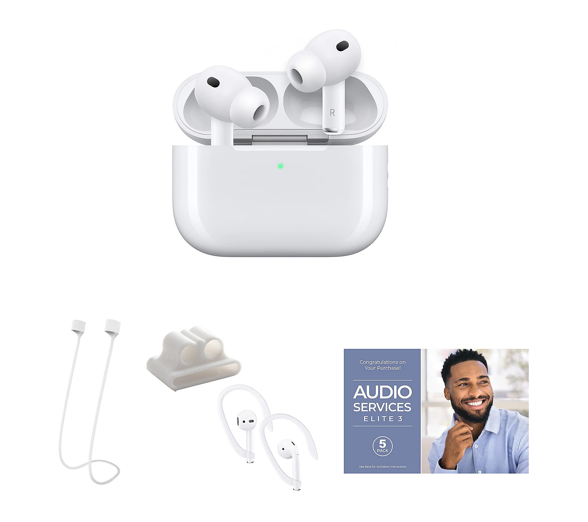 Apple AirPod Pro 3 with Software Suite and Acce ssories | QVC