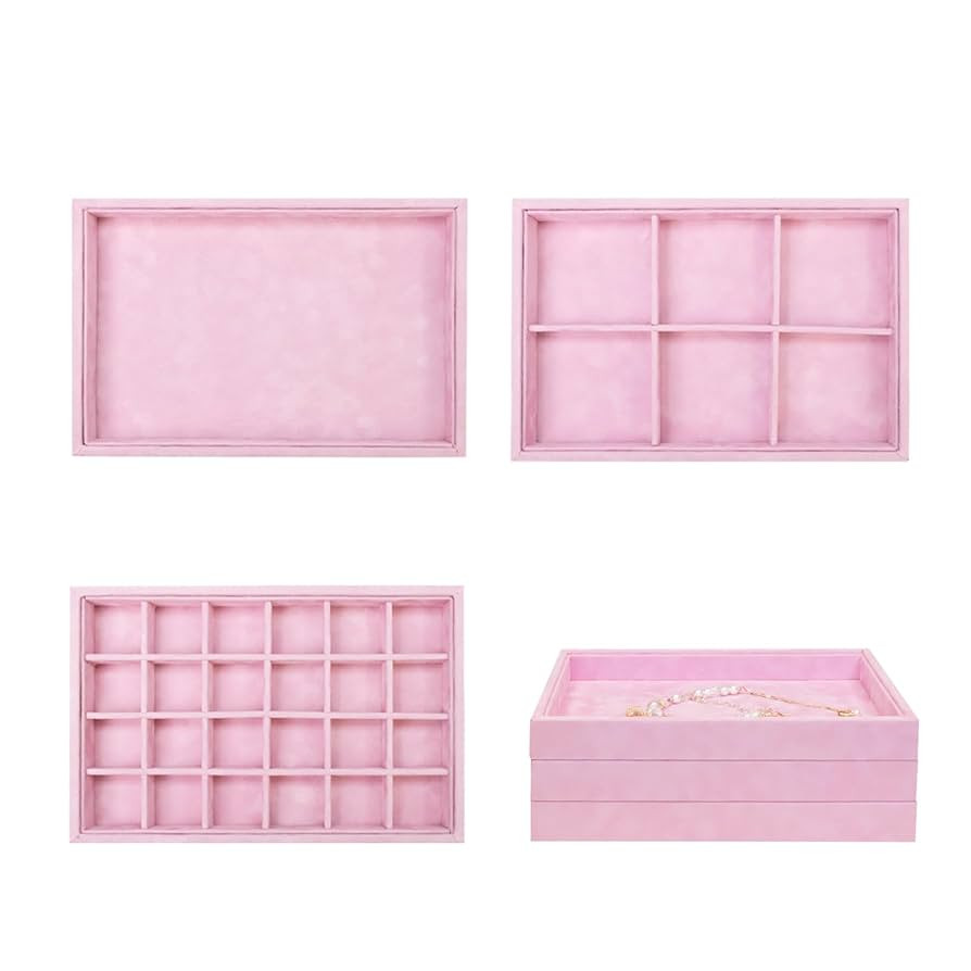 Stratalife Set of 3 Earring Holder Organizer Drawer Jewelry Organizer Tray Jewelry Tray Bracelet ... | Amazon (US)