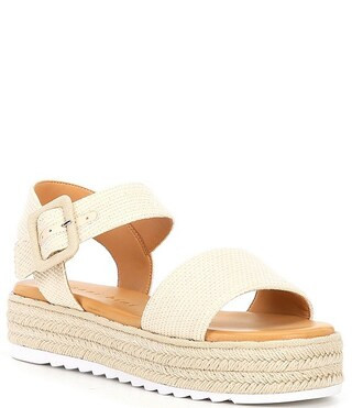 Gianni Bini Keegan Raffia Espadrille Platform Sandals | Dillard's | Dillard's