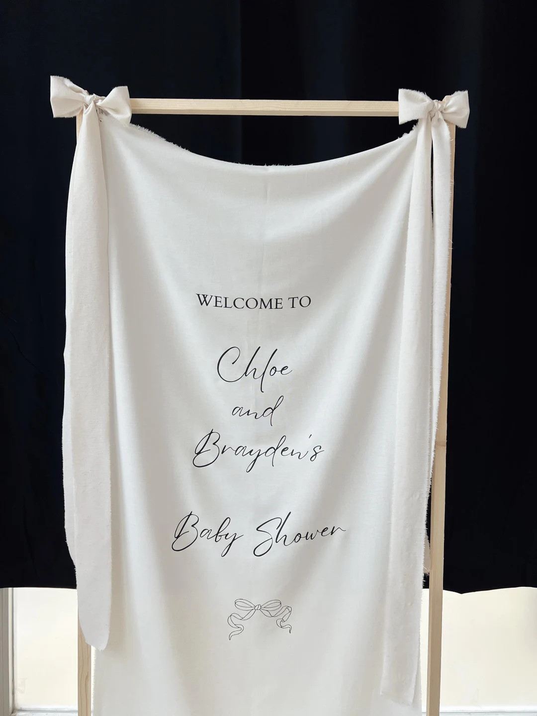 Welcome Sign for Baby Shower, Personalized Fabric Baby Shower Sign, Custom Baby Shower Sign, Cust... | Etsy (US)