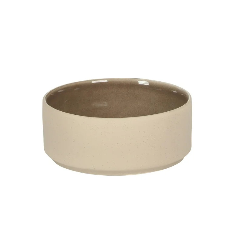 Gibson Elite Liberty Bay 16-Piece Pottery Clay Stoneware Dinnerware Set – Mocha Brown Reactive ... | Walmart (US)