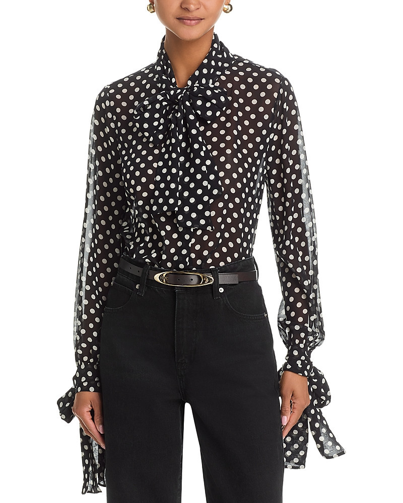 Frame The Silk Polka Dot Nouvelle Blouse | Bloomingdale's (US)