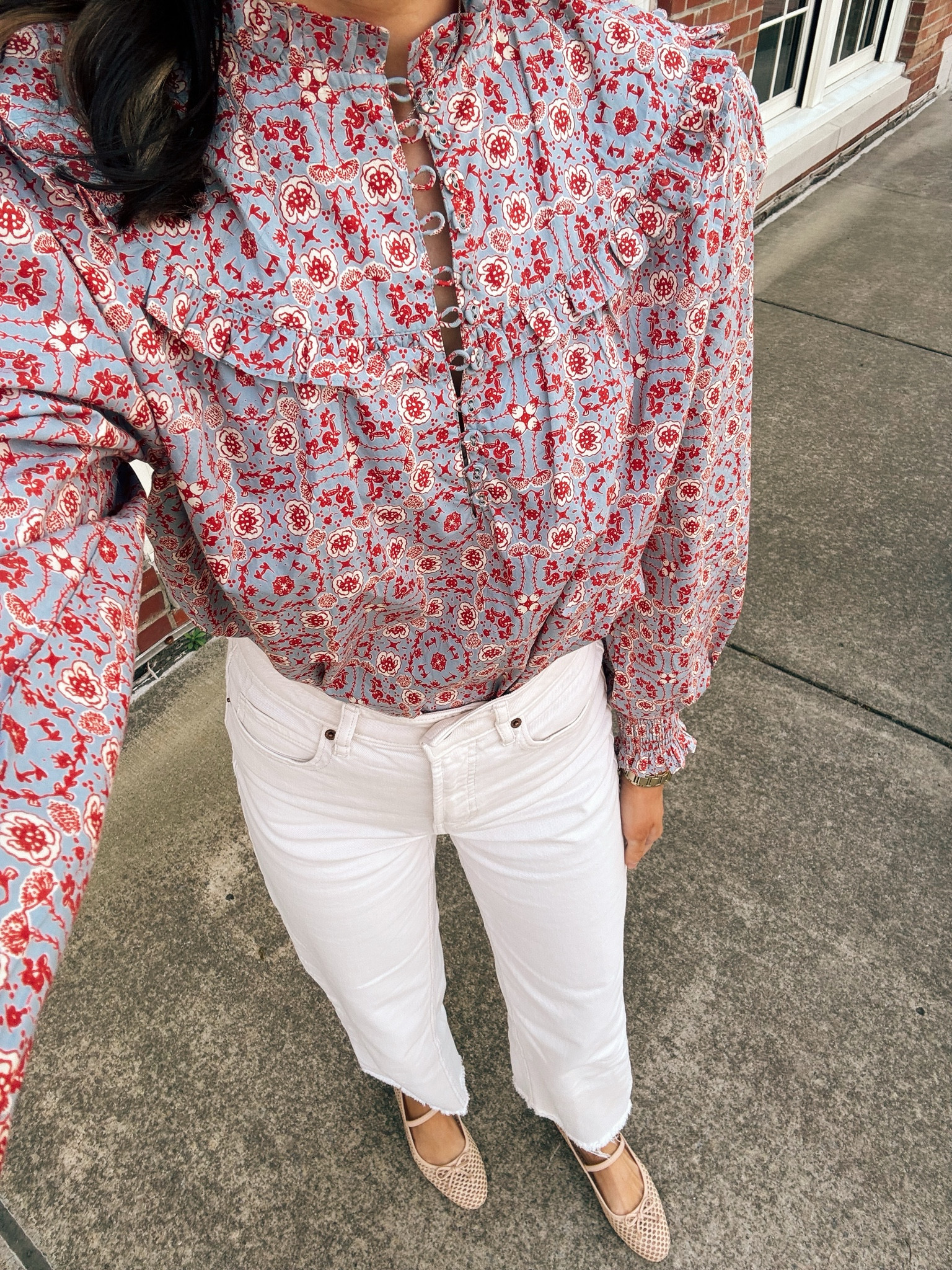 New Dolce Vita flats! Wearing a 2 in the pants, small top, and 9 in shoes! Size down for flats! Top is Olivia James, it won’t let me link! 

#LTKworkwear #LTKsalealert