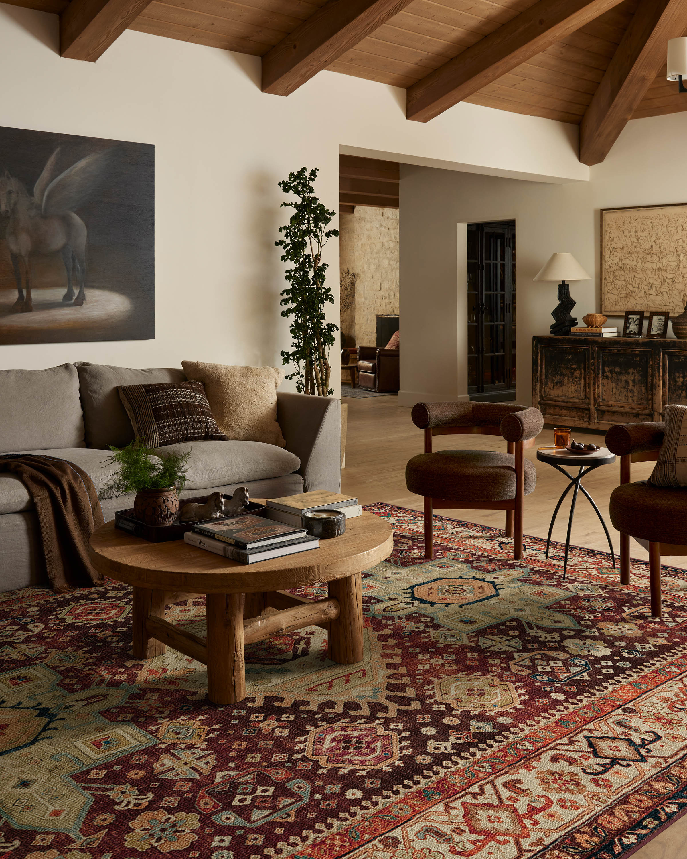 Avila Crimson & Currant Rug | Ruggable