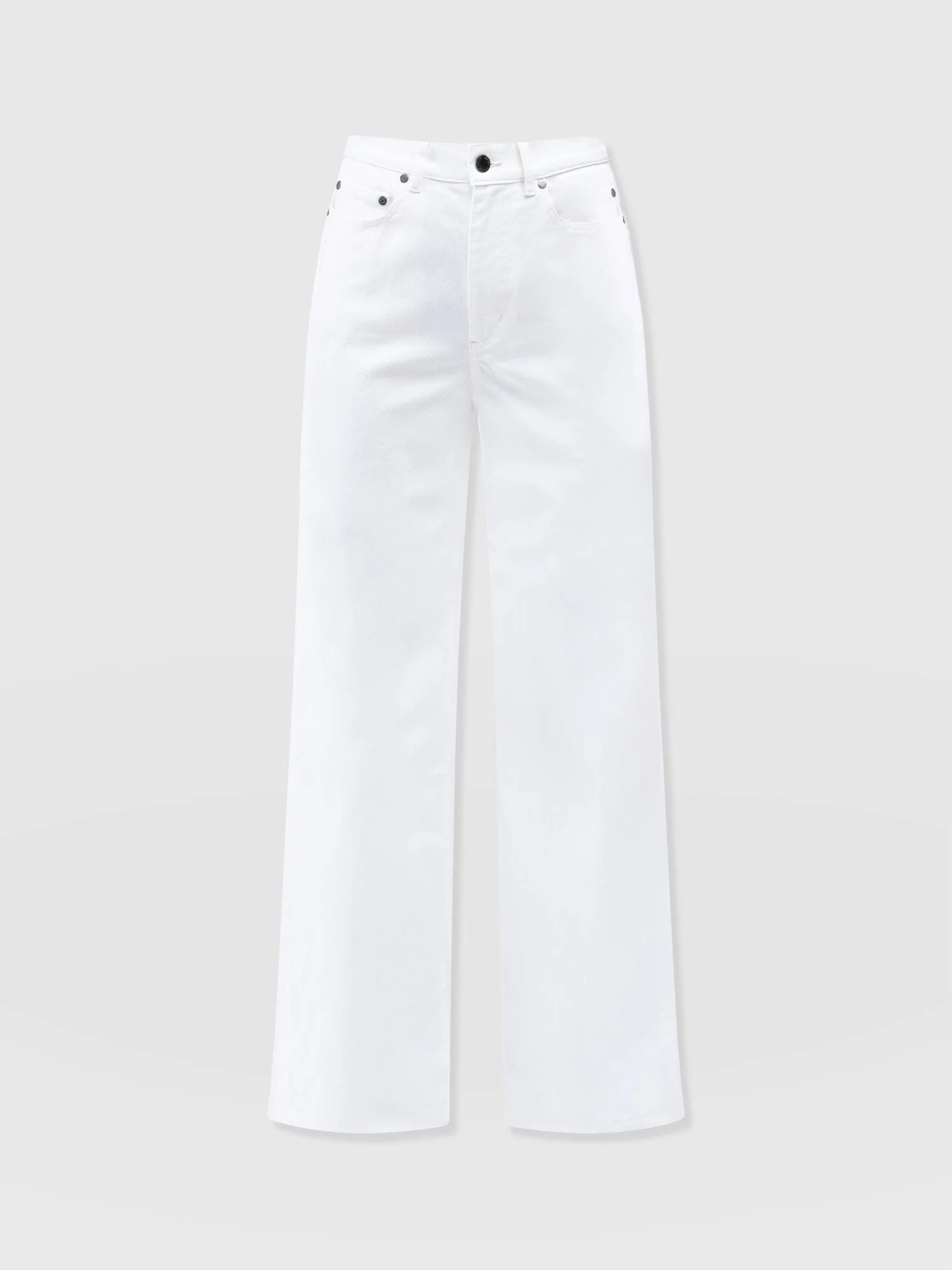 Wide Leg Jean - White | Saint + Sofia