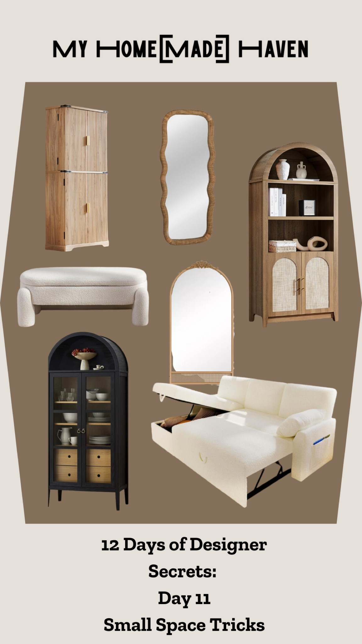 Make the most of your small space with vertical storage, double duty pieces, and mirrors to give your space a larger appearance. 

#LTKHome