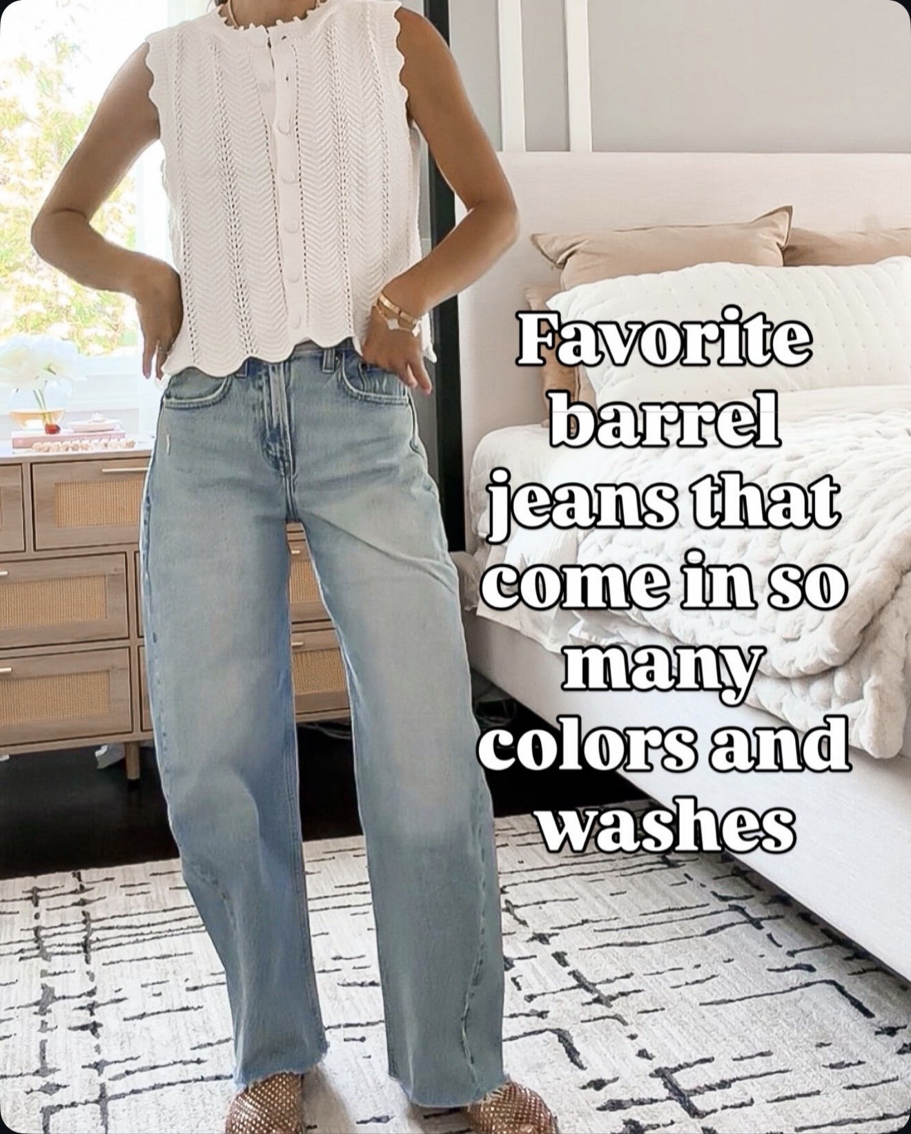 Perfect fitting barrel jeans wearing size 24

#LTKOver40 #LTKSeasonal #LTKmomlife