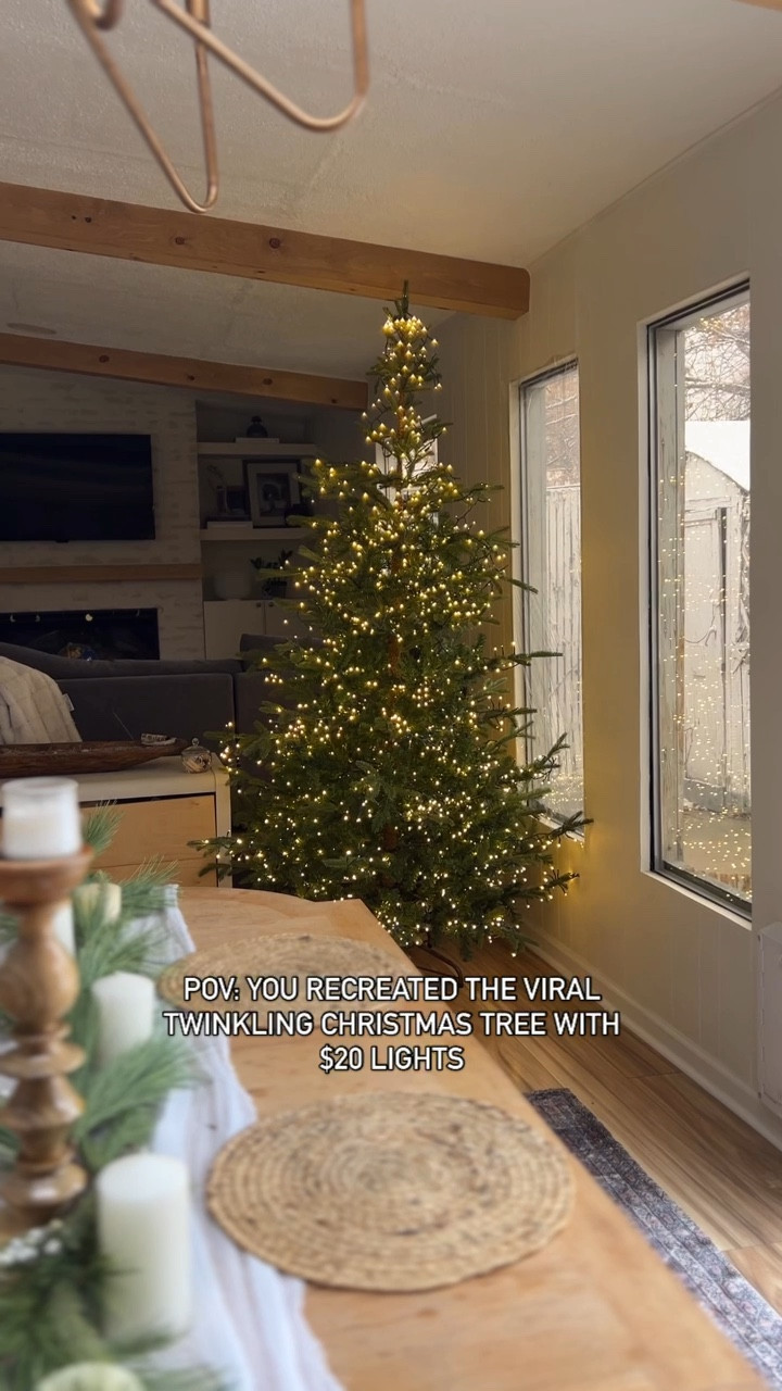 My DIY take on the viral twinkling Christmas tree for 1/4 of the cost! 🎄

#LTKHome #LTKHoliday #LTKSeasonal