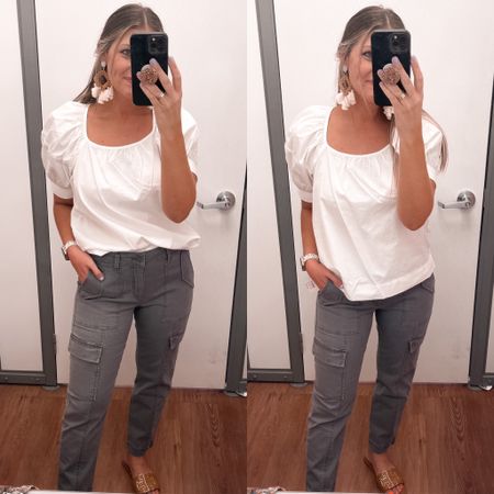 WALMART WINS!!!! Size small white shirt / size 4 but ordered a 2 in the pink online since my store was out of my size! These cargo pants are AMAZING!!!! Sooooo soft, omgggg y’all!!! You teachers have to have these.. us mamas - perfect for everyday!! And this little white top is so perfect for summer - great to dress up for church with a skirt, work with dress pants or dress down casual with cut off shorts!! //


Summer outfits
Business casual
Summer work


#LTKFind #LTKstyletip #LTKunder50