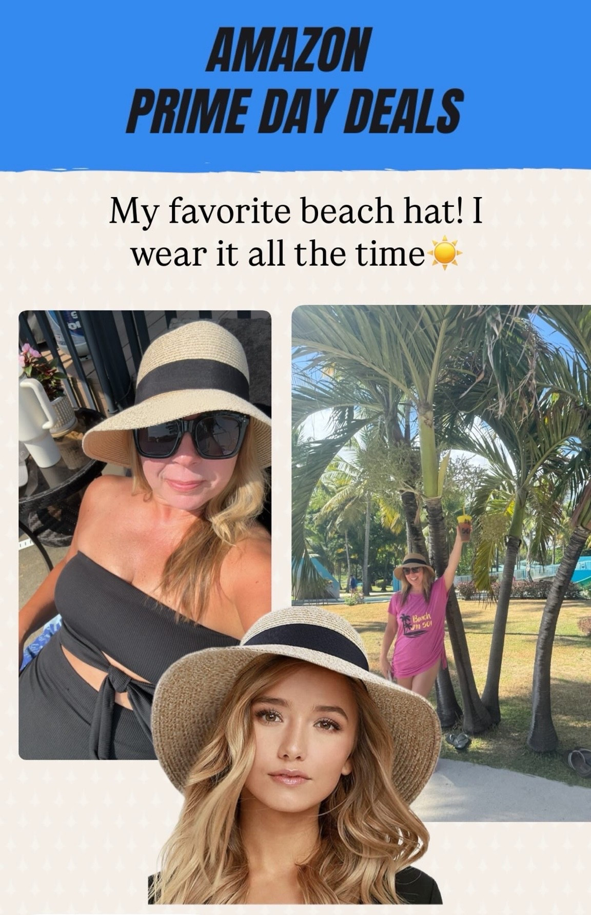 My favorite sun hat/ beach hat is on sale! Vacation outfits beach
Prime day deals

#LTKSaleAlert #LTKTravel #LTKSwim