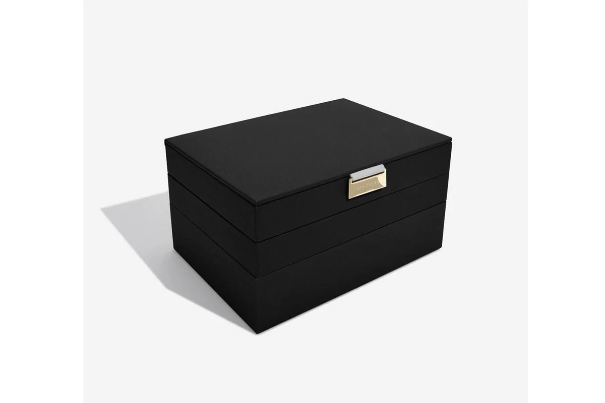 Schmuckkasten "Classic" 3-Set in schwarz | House of Little Labels