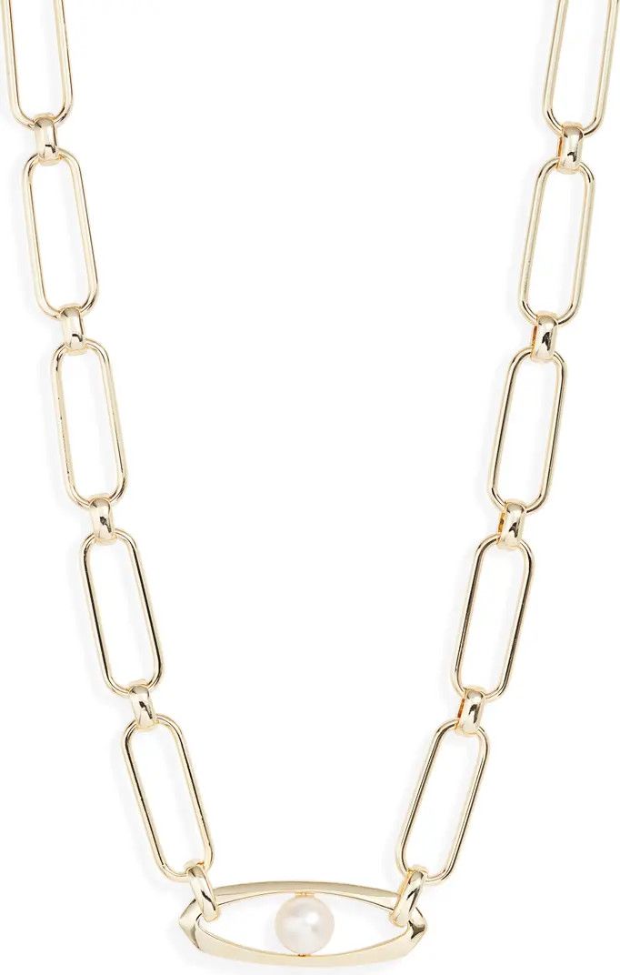 Kendra Scott Rowan Pearl Chain Necklace | Nordstrom | Nordstrom