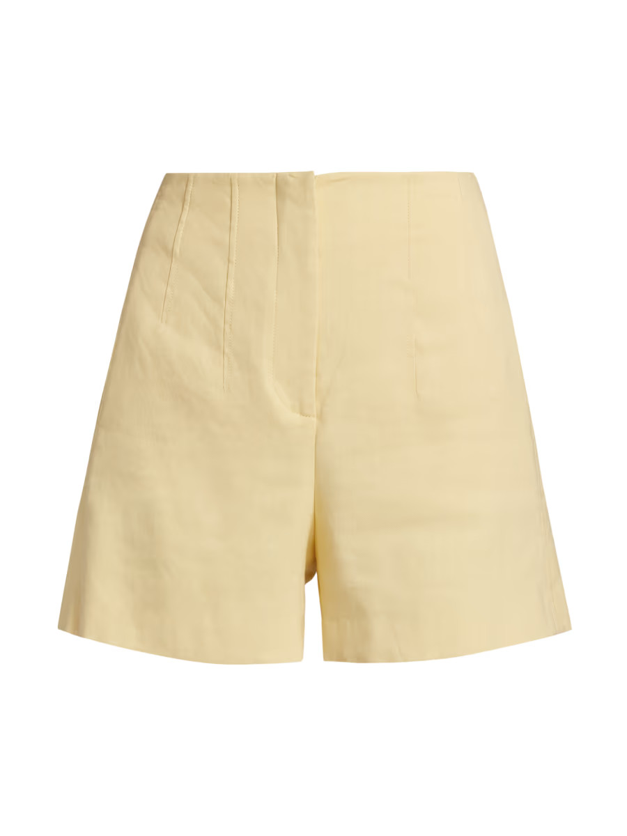 Brit Tailored Linen-Blend Shorts | Saks Fifth Avenue
