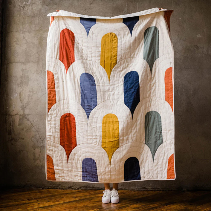 Canopy Quilt Throw - Gumdrop Blankets And Throws | Minted
