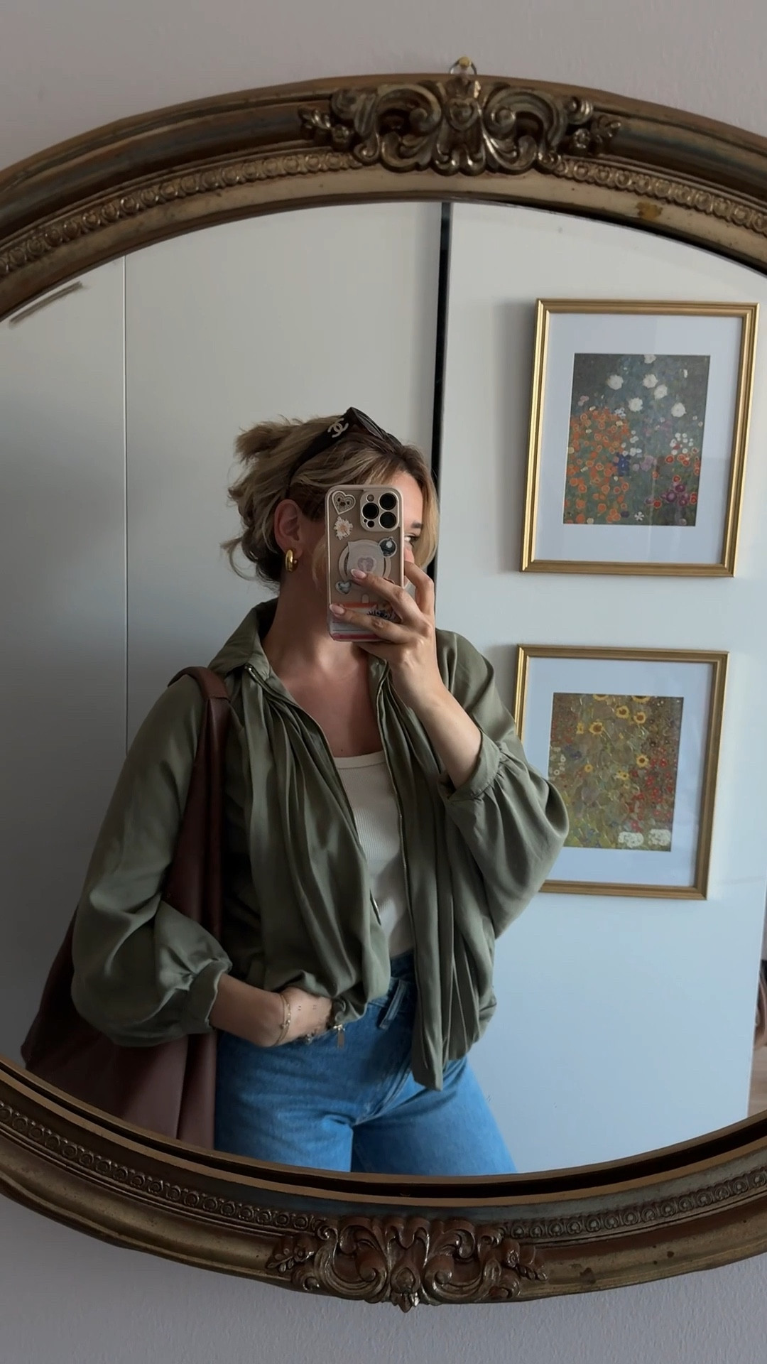 Just threw together a quick little casual errand outfit and I absolutely love the color combination of this. 

The jeans are so comfortable but a little more elevated because they have like a zigzag waist, which makes them cooler than your standard jeans. I love how simple the top is I’m just wearing an old H&M tank under this really cute Super lightweight army green jacket, which is almost like a cooler cardigan. I got this at Zara initially and ended up returning it because it was just not worth it at the price point in my opinion and then I saw it on Amazon ordered it and was so much happier with both the quality and the price of this one 🤍

The jacket is in a medium, and the jeans are a 6 ✨

#LTKFindsUnder50 #LTKStyleTip #LTKSeasonal