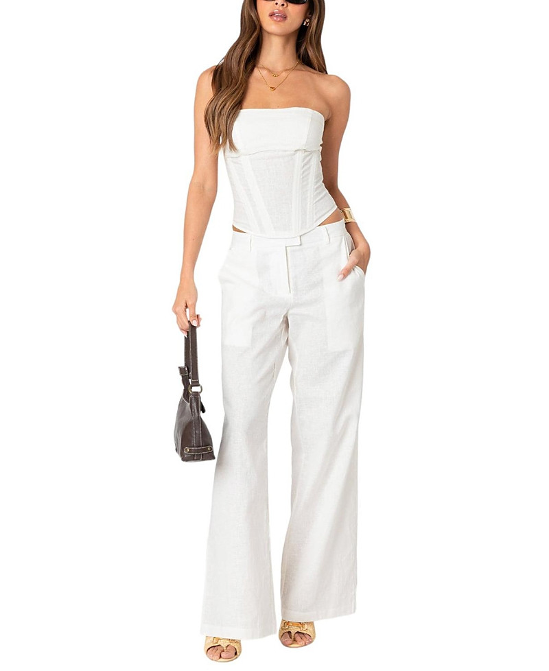 Edikted Arya Linen Look Pants | Bloomingdale's (US)