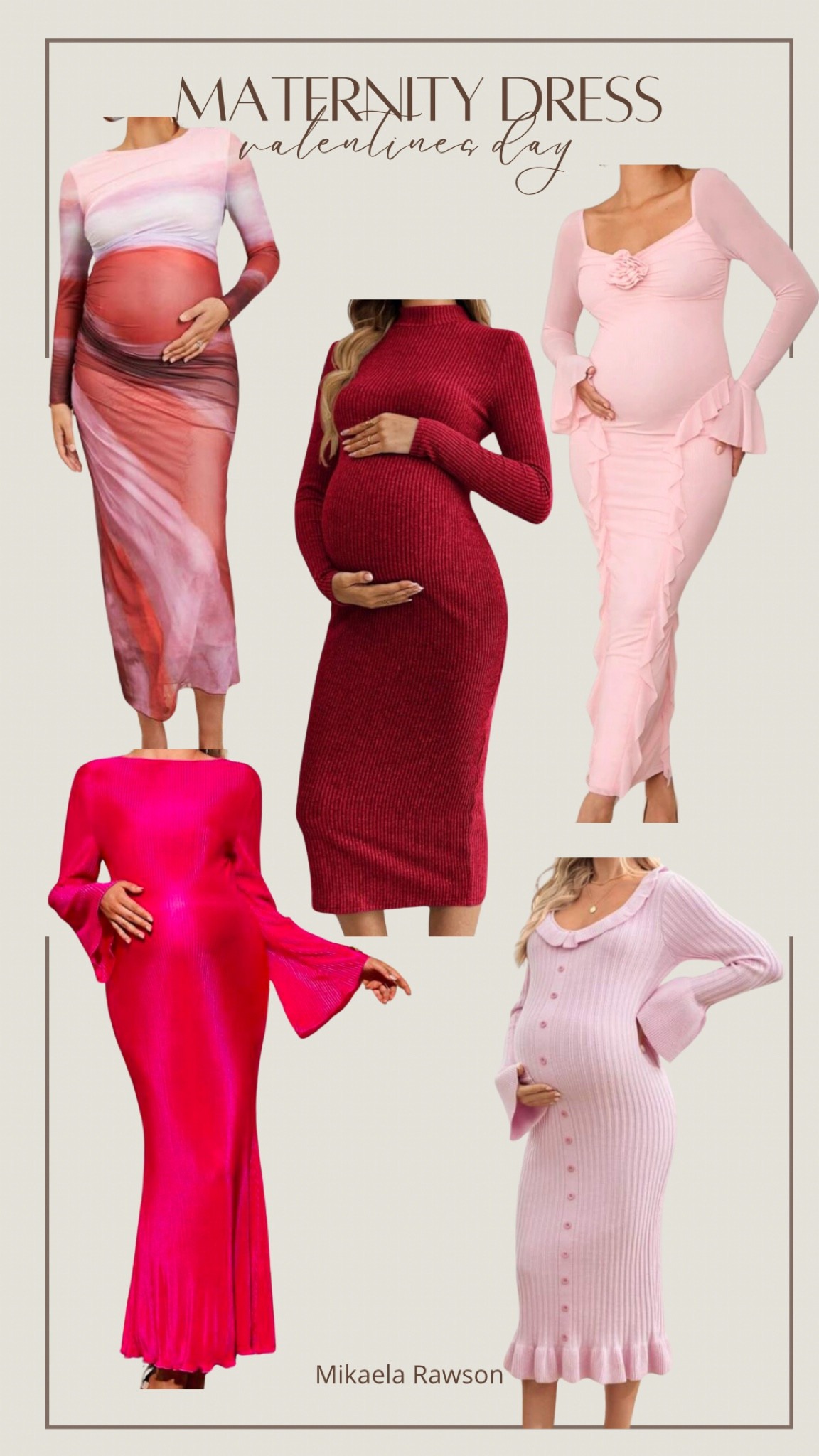 Maternity dress for Valentine’s Day 💓

Bump friendly outfit. Cute maternity dresses. Date night outfit. Women’s outfits  

#LTKBeauty #LTKBump #LTKBaby