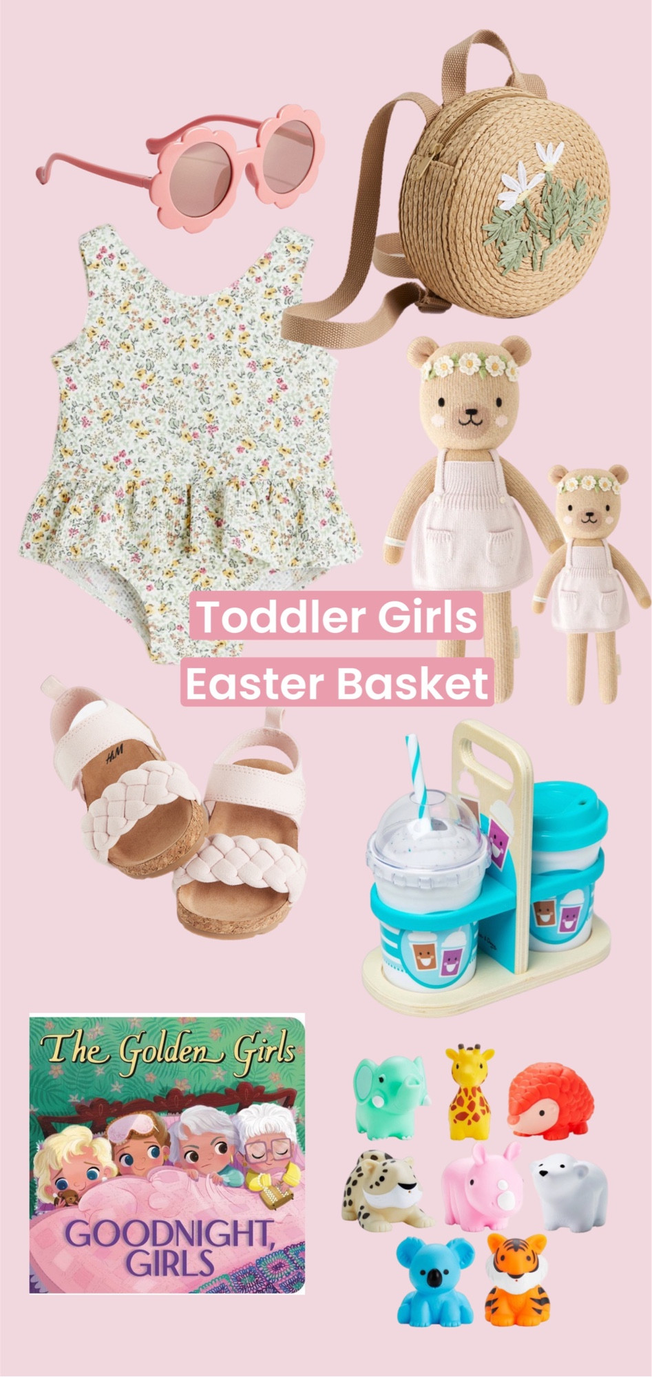 Easter basket ideas for toddler girls!     🐰💖

Swimsuits 
Toddler
Kids 
H&M 
Family 
Spring break outfits 
Spring break 

#LTKswim #LTKkids #LTKSeasonal