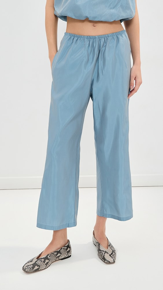 Kelsey Taffeta Cropped Mid Rise Pants | Shopbop