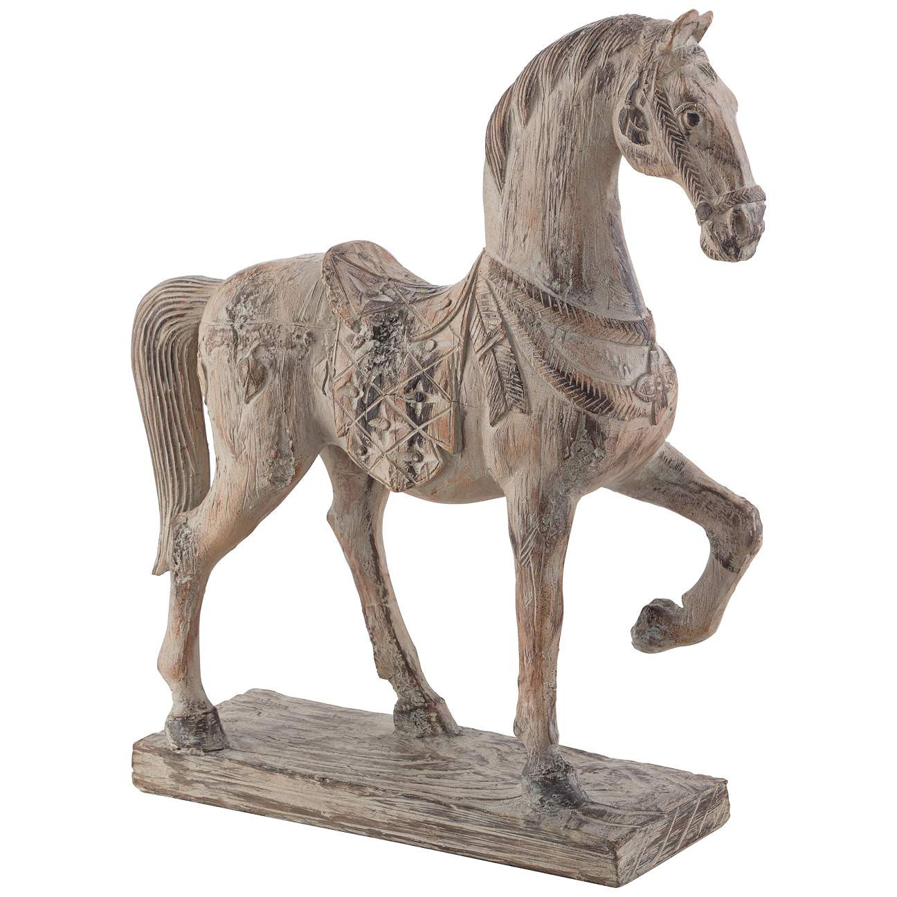 Rustic Horse 15 1/4" High Statue | LampsPlus.com