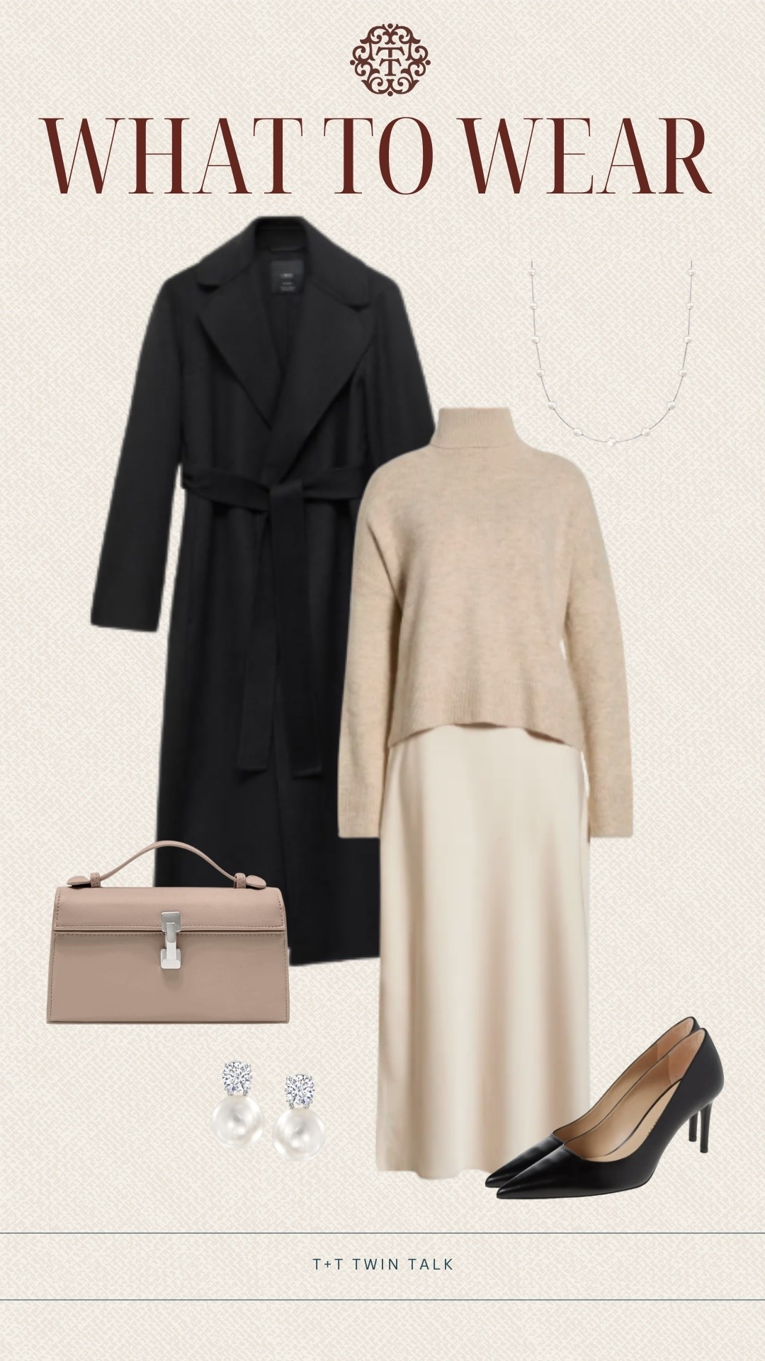 T+T, what to wear for a dinner date in the winter. We love this two piece dress from Nordstrom paired with a long black coat. To accessorize we would add the Ross simons pearl earrings and necklace. Throw in same black heels and grab your purse for a fun night out! 

#LTKSeasonal #LTKMidsize #LTKOver40