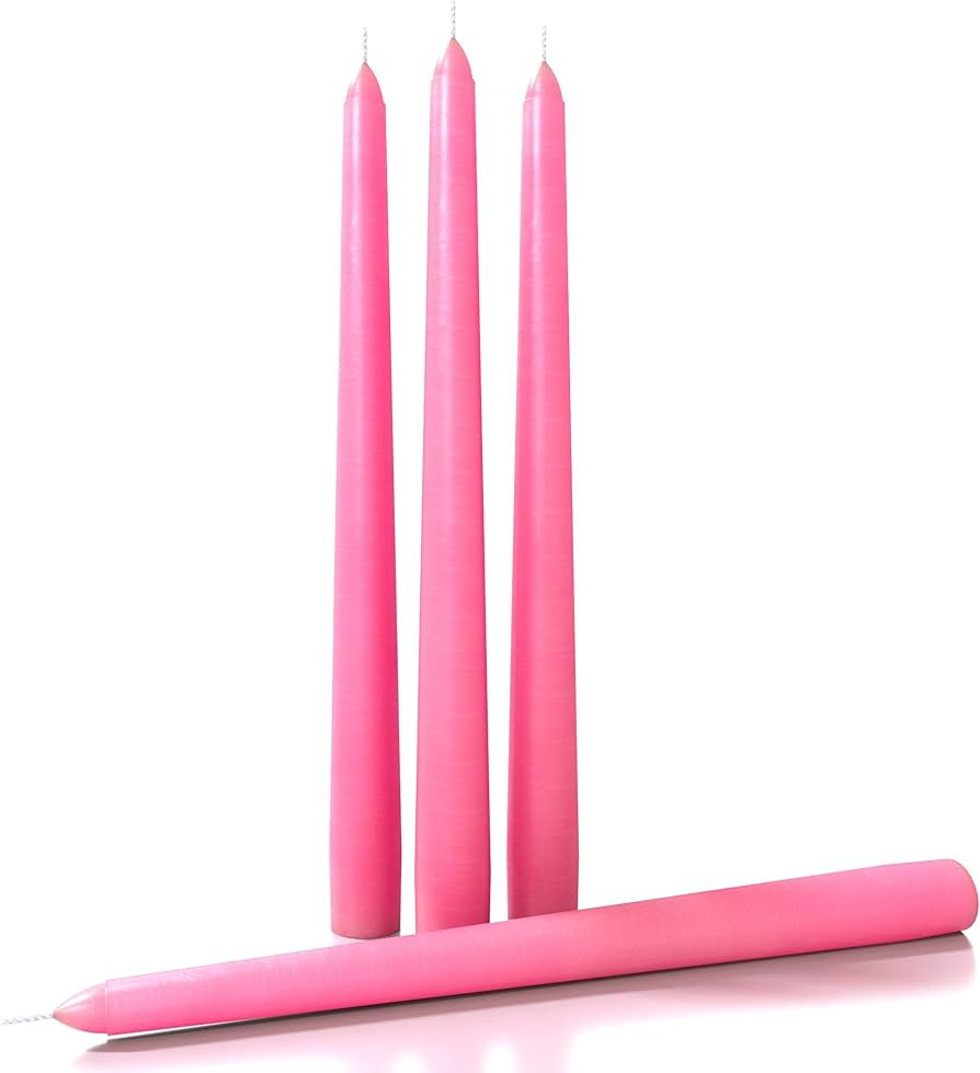 CANDWAX 10 inch Taper Candles Set of 4 - Dripless Taper Candles and Unscented Candlesticks - Perf... | Amazon (US)
