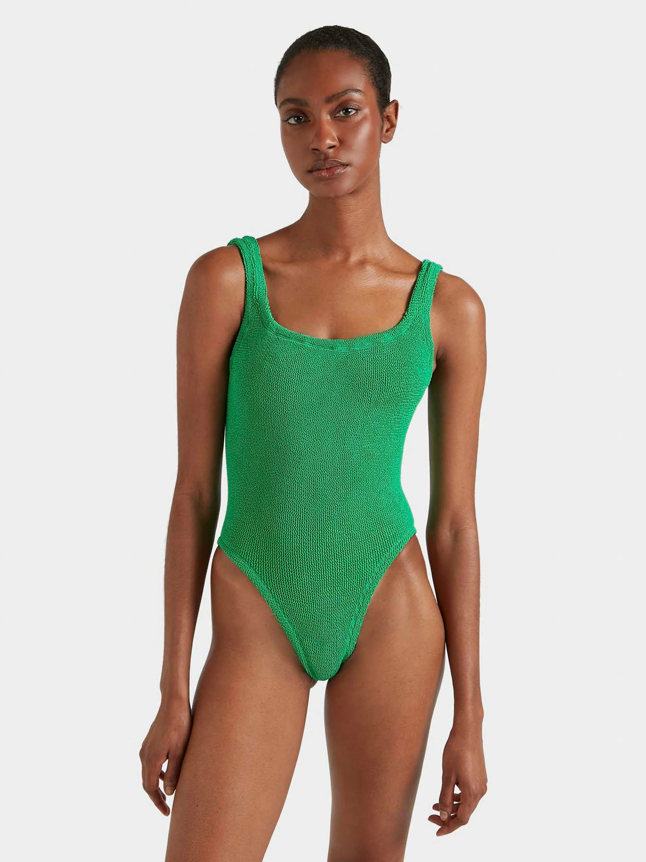 Square Neck Swim - Emerald | HUNZA G