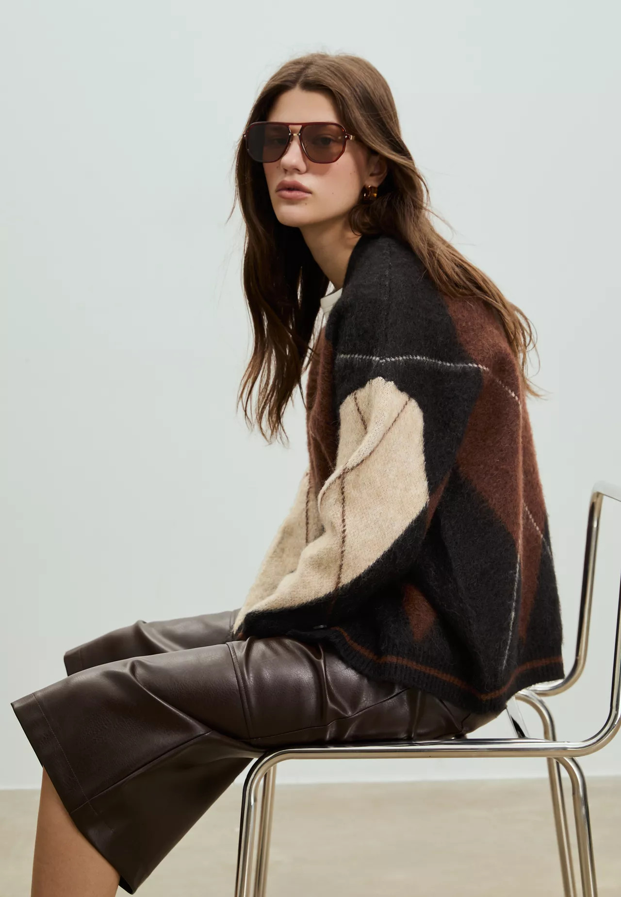 Strickjacke mit Rautenmuster - Mode für Damen | Stradivarius Deutschland | Stradivarius DE