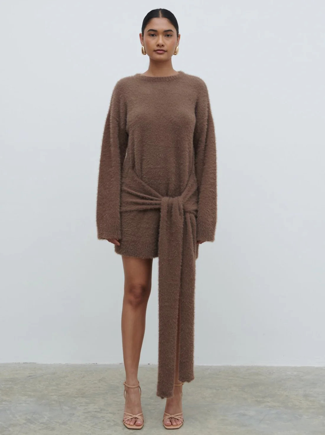 Darcey Sash Knit Mini Dress | Pretty Lavish (UK)