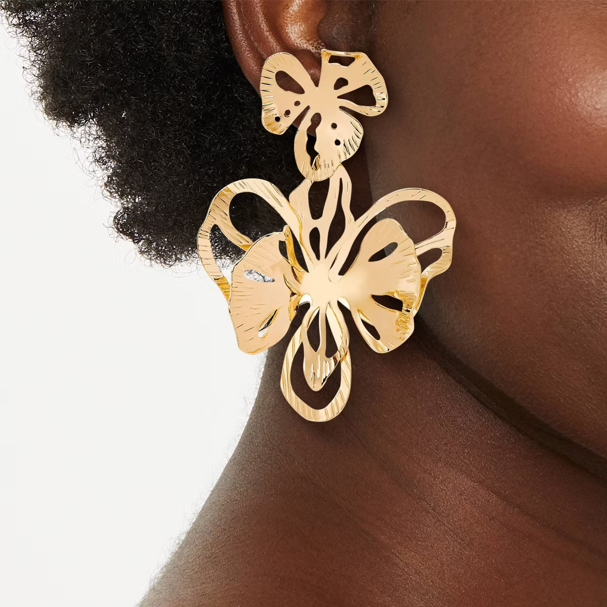 Abstract Floral Drop Earrings - A New Day™ | Target