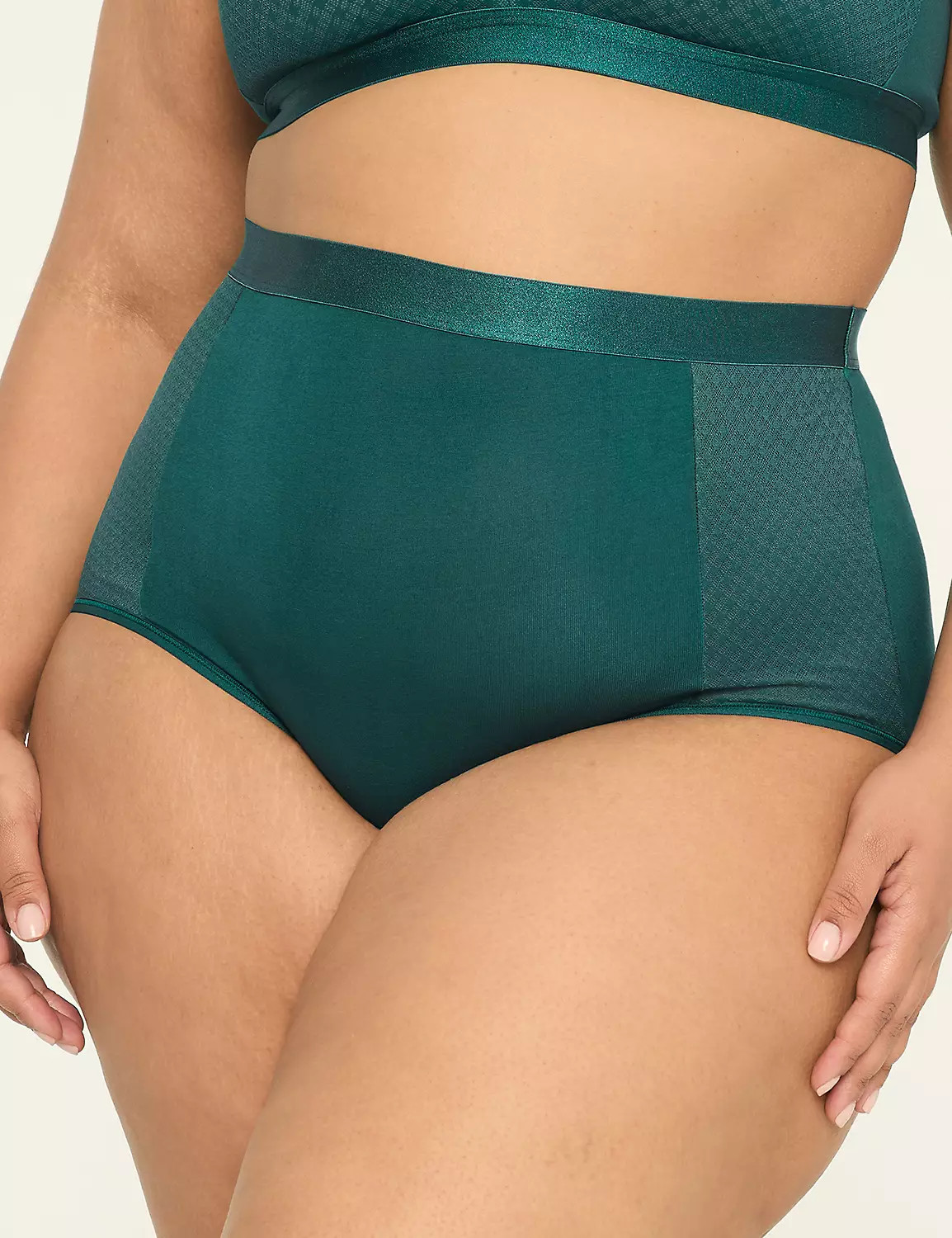 Cotton High-Leg Brief Panty | LaneBryant | Lane Bryant (US)