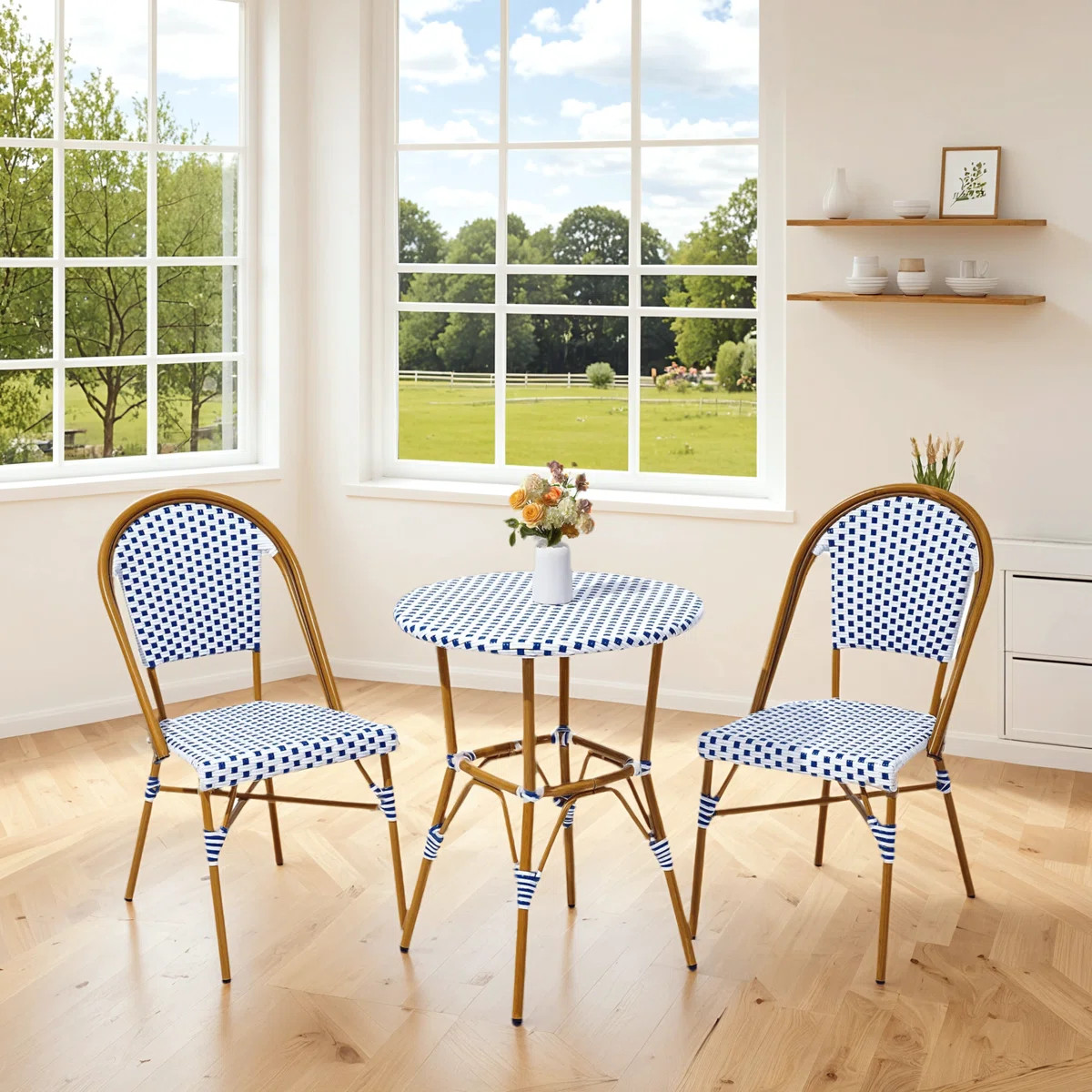 Beachcrest Home™ Gilcrease 2 - Person French Country Round Outdoor Dining Set | Wayfair | Wayfair North America