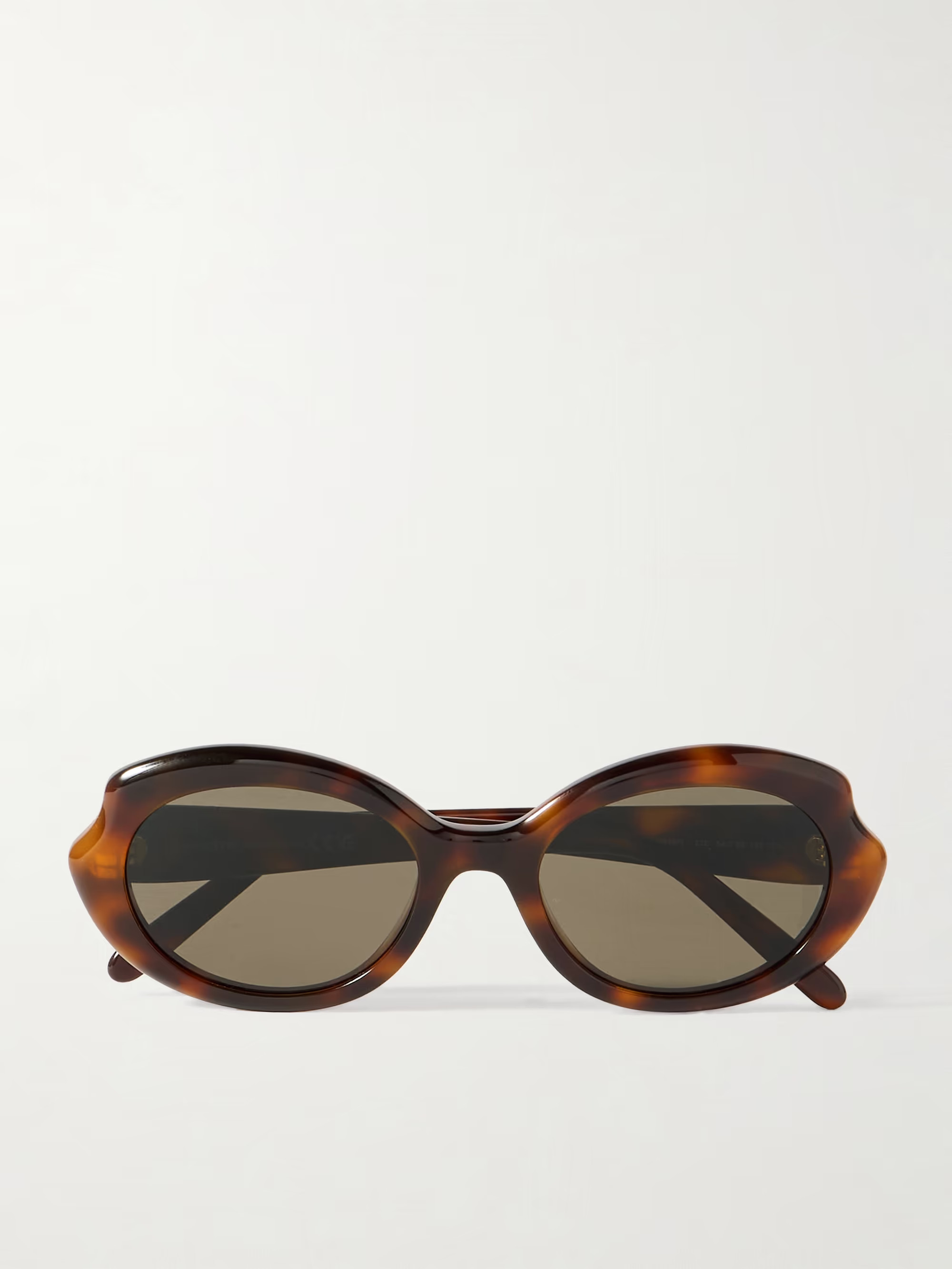 Oval-frame tortoiseshell acetate sunglasses | NET-A-PORTER (UK & EU)