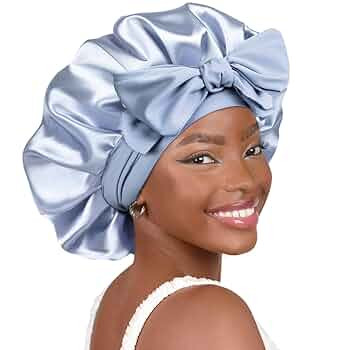 YANIBEST Silk Bonnet for Sleeping Women Satin Bonnet Double Layer Satin Lined Hair Bonnet with Ti... | Amazon (US)
