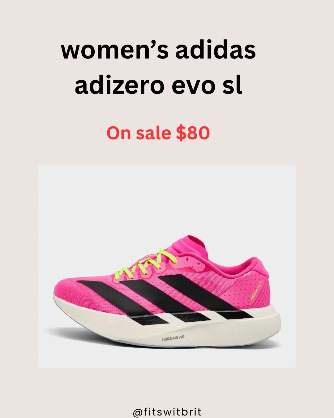 Women’s Adidas Adizero Evo SL Running Sneakers on sale $80  

#LTKActive #LTKfitnessgoals #LTKSaleAlert