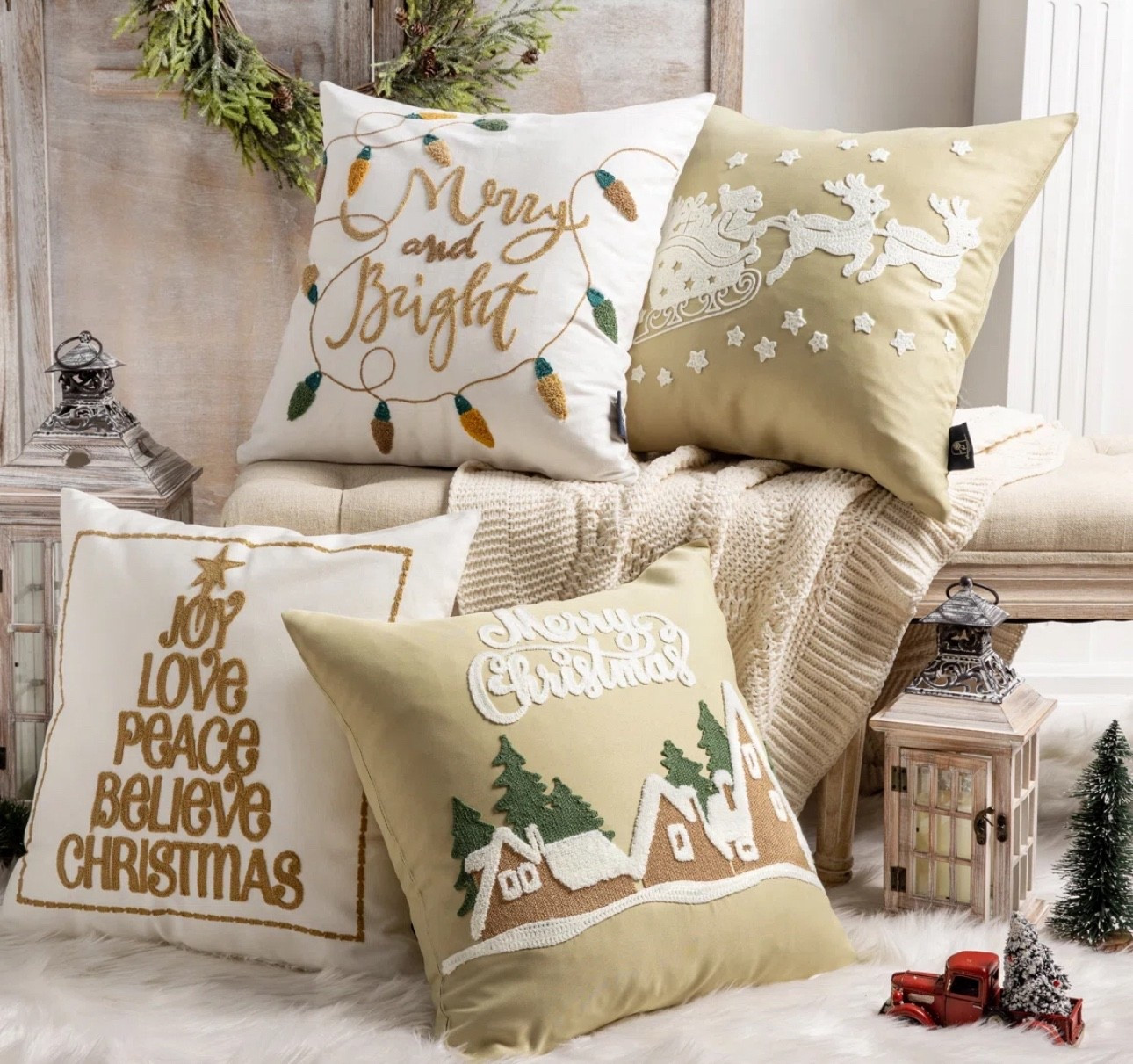 4pcs Christmas themed embroidered throw pillowcase.#ltkchristmasdecoration

#LTKHoliday #LTKSeasonal #LTKGiftGuide